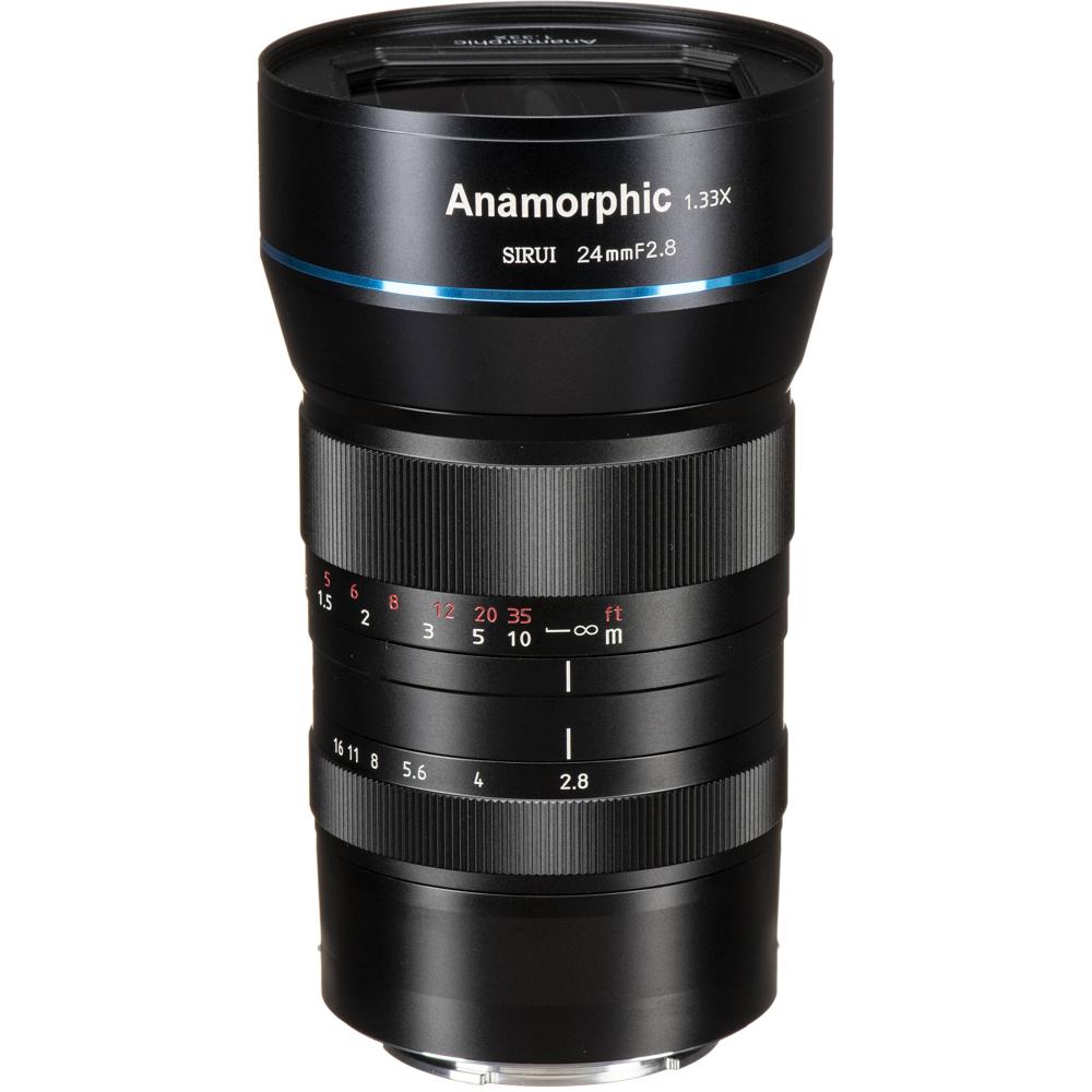 Sirui 24mm f/2.8 Anamorphic 1.33x Lens para montura Sony E - Óptica Schott, formato 2.4:1
