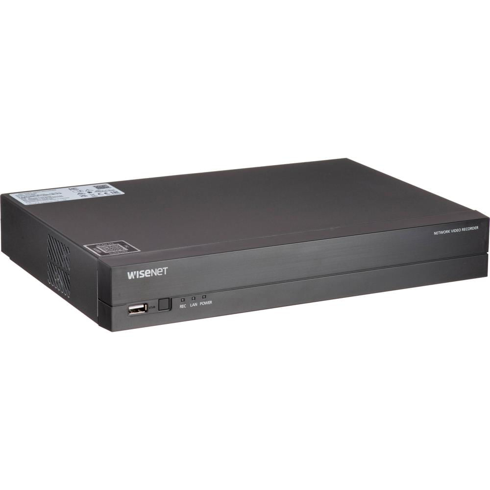 Hanwha Vision NVR ARN-410S 4 Canales 8MP con Disco Duro de 2TB, Soporte PoE y HDMI 4K