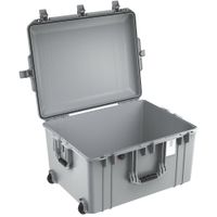 Pelican 1637AirNF Funda Dura con Ruedas y Forro - Plata, Interior Personalizable, Resisten
