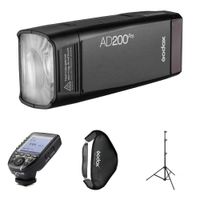 Godox Kit BOORAY AD200Pro TTL para Olympus y Panasonic con Softbox 31.5"" y Soporte de Luz