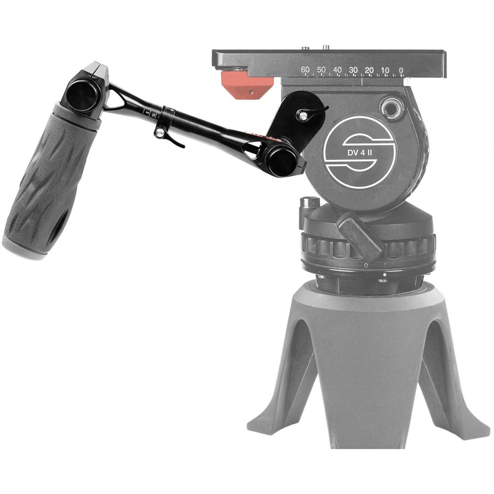 SHAPE Tripode Telescópico con Mango Pan y Juntas de Botón para Cabezas Sachtler