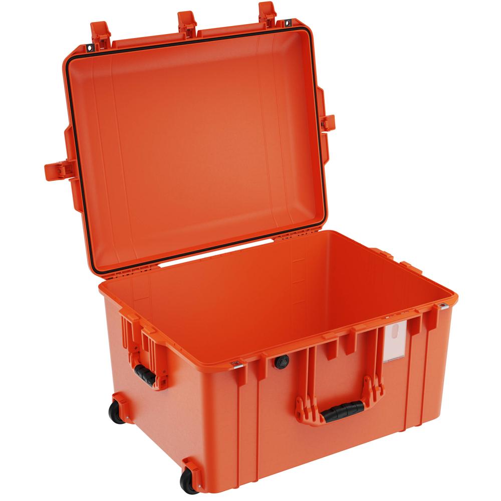 Pelican 1637AirNF Funda Dura con Ruedas y Forro - Naranja, Interior Personalizable, Resist