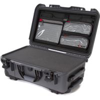 Nanuk 935 Maleta Dura con Ruedas y Espuma (Gris, 28.5L) - Impermeable, Resistente a Golpes
