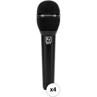 Electro-Voice Micrófono Vocal Dinámico ND76 Cardioide - 4 Unidades, Gran Diafragma, Resi