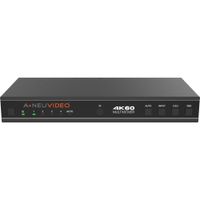 A-Neuvideo Switcher Multiviewer 4 x 1 4K60 UHD - HDMI 2.0b, 18 Gb/s, Control por IR y RS-2