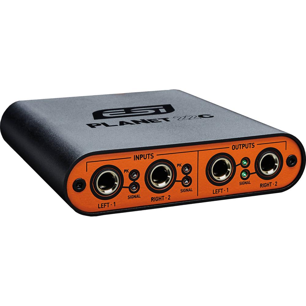 ESI Planet 22c Interfaz de Audio Dante - 2 Entradas y 2 Salidas Analógicas, Conversión A