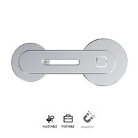 Soporte Magnético Celular para Laptop Corporativos HS607 Aluminio Ajustable Silver