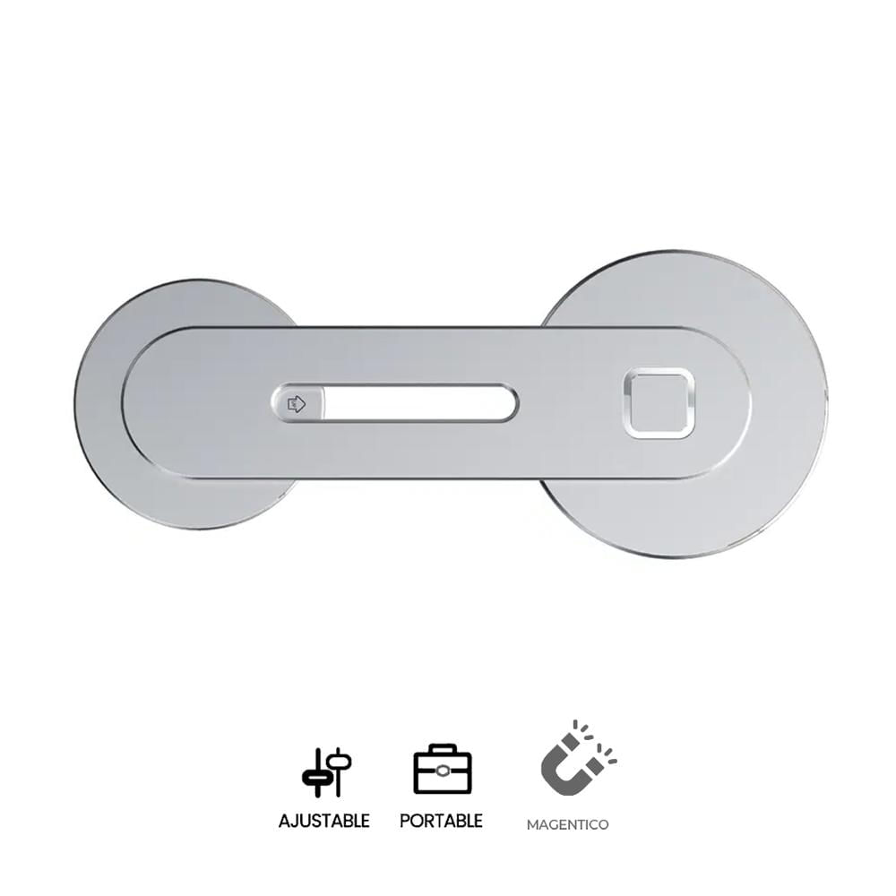 Soporte Magnético Celular para Laptop Corporativos HS607 Aluminio Ajustable Silver