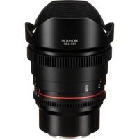 Rokinon 14mm T3.1 DSX Ultra Wide-Angle Cine Lens - Montura Sony E, Iris de 9 Palas, Sellad