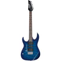 Ibanez GRX70QAL GIO Series Guitarra Eléctrica Izquierda con Cuerpo de Álamo y Tapa de Ar
