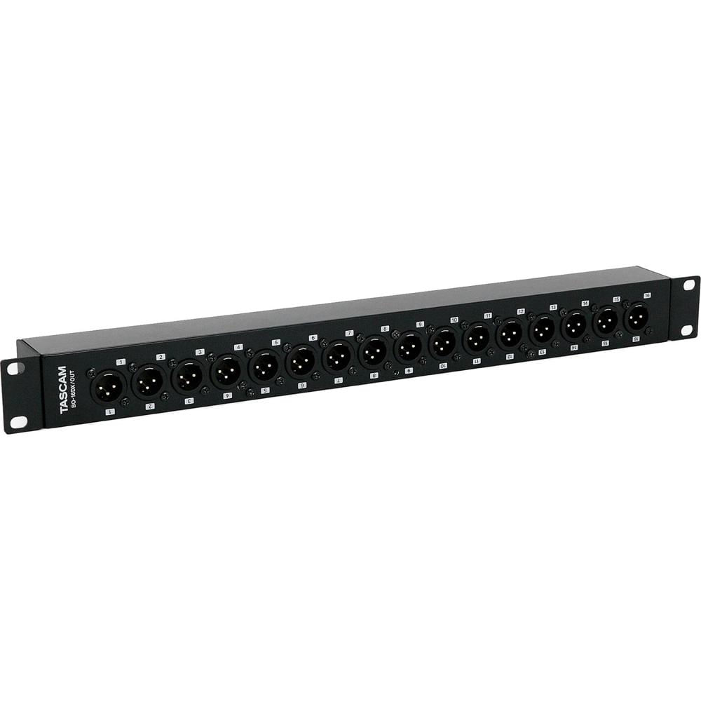 TASCAM BO-16DX/OUT Rackmount 16-Channel DB25 a XLR Macho - 2 DB25 hembra, 16 XLR 3 pines m