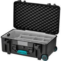 HPRC 2550SSK Maleta Dura con Ruedas y Segunda Piel - Resistente al Agua, Color Negro con A