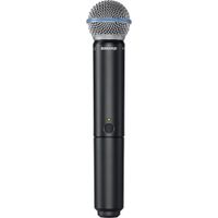 Shure Micrófono Inalámbrico de Mano BLX2/B58 con Cápsula Beta 58A, Supercardioide, Rang