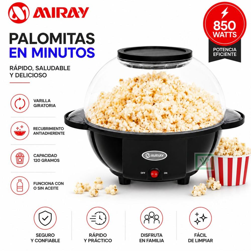 Máquina De Hacer Canchita Popcorn Maker POPM-14 120gr