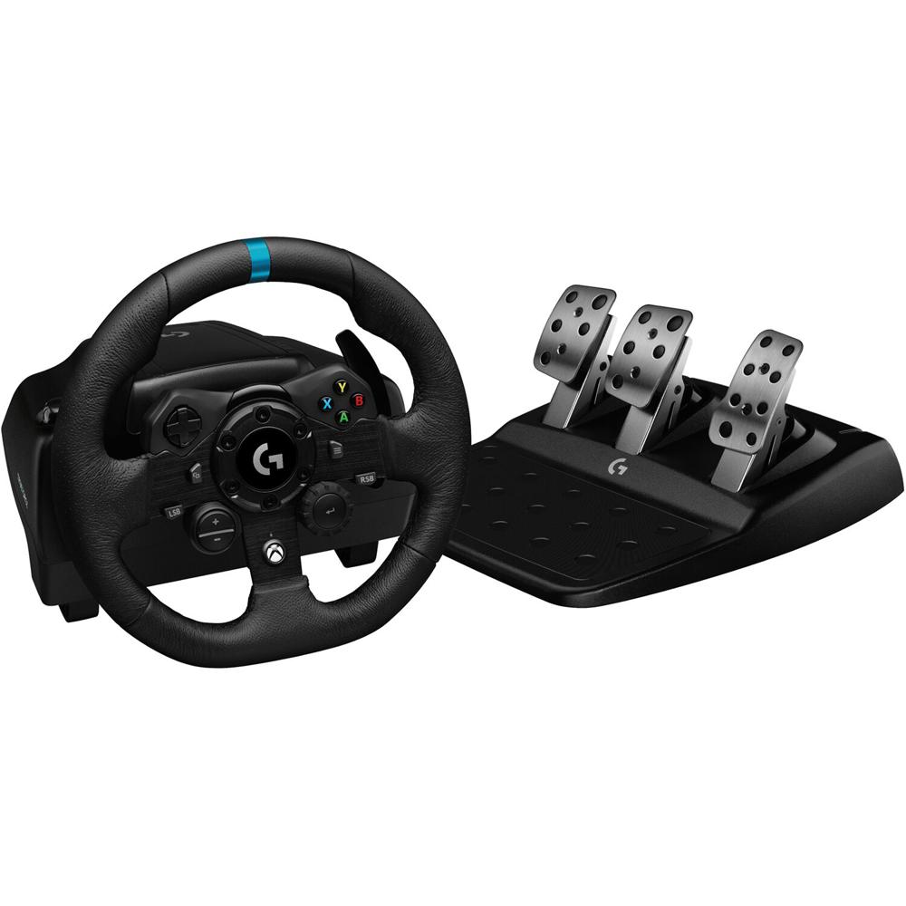 Logitech G G923 TRUEFORCE Volante y Pedales para PC, Xbox X|S y Xbox One - Tecnología de