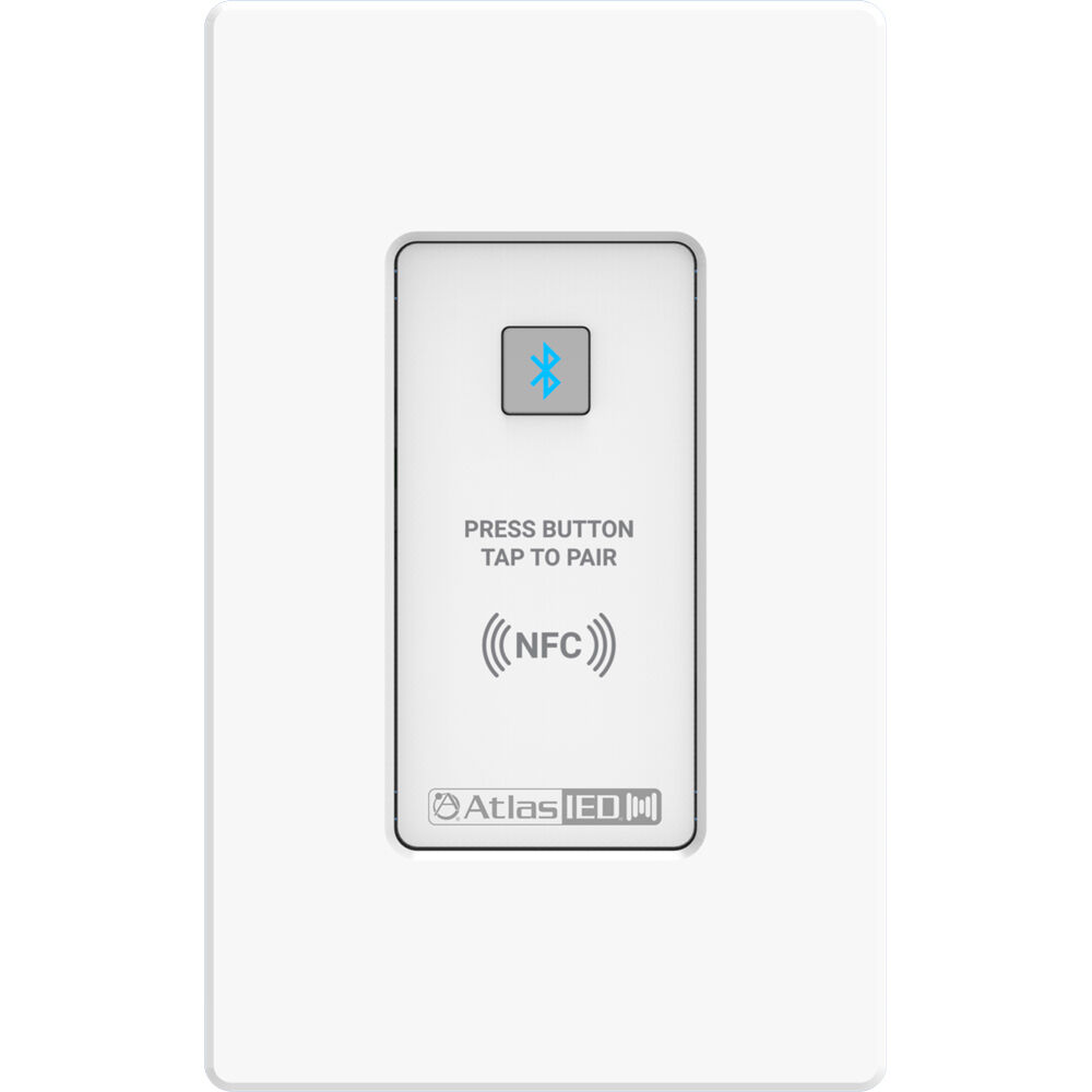 AtlasIED AT-B-B Entrada de Audio Bluetooth Remota para Atmosphere - Blanco, Mono, Con BotÃ