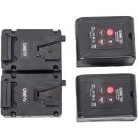 CAME-TV Placa de Batería Doble V-Mount Redundante con 2 Baterías Mini-99