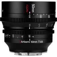 7Artisans L-Mount 50mm T1.05 Vision Cine Lens - Apertura T1.05 a T16, 90mm Diámetro Front