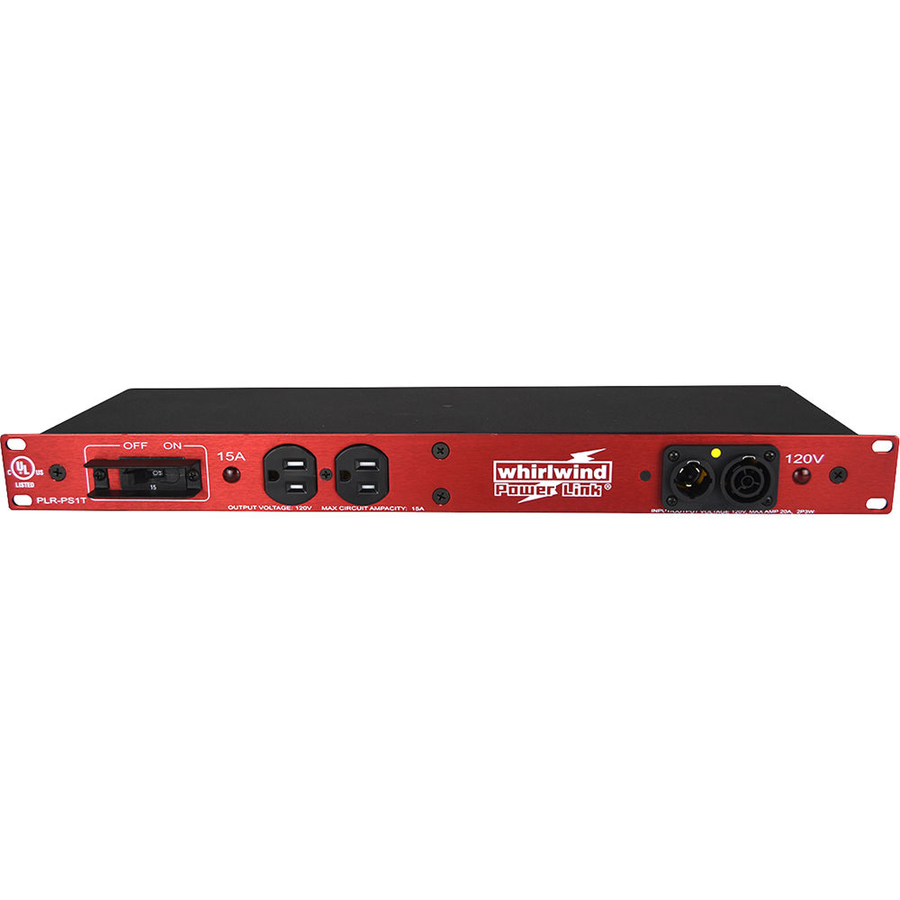 Whirlwind Power Strip Rackmount PLR-PS1T 12 Salidas con Supresión de Sobretensión