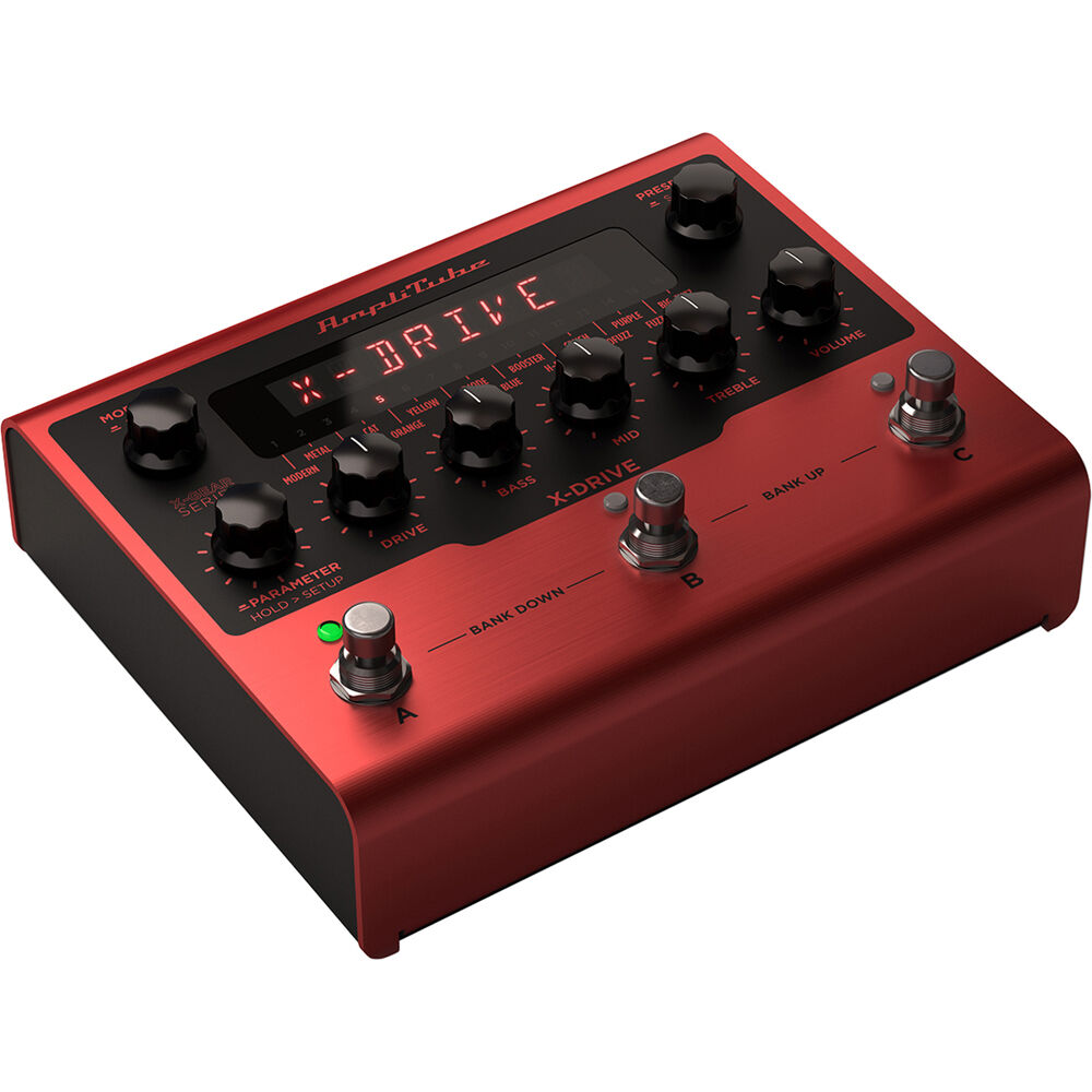 IK Multimedia AmpliTube X-DRIVE Pedal de Efectos de Reverb con 16 Algoritmos y Chasis de A
