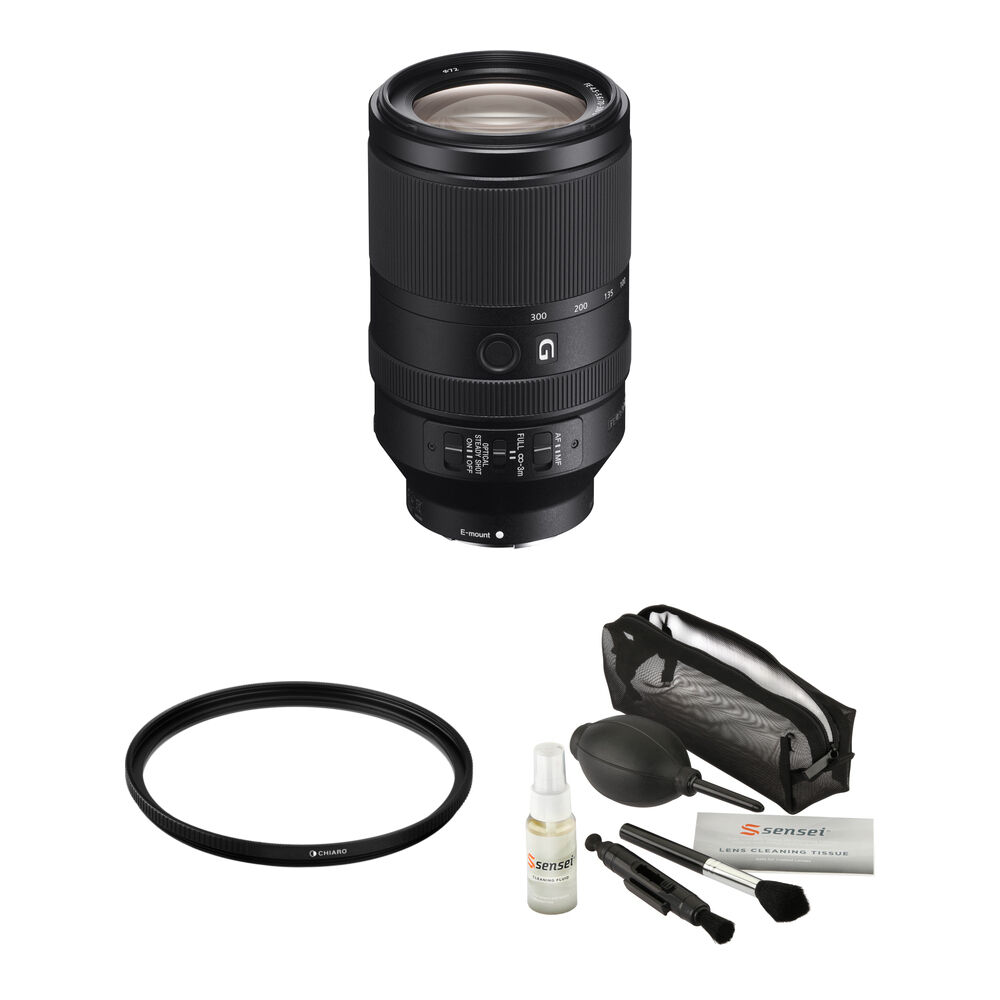 Sony FE 70-300mm f/4.5-5.6 G OSS Lente Telefoto con Filtro UV 72mm