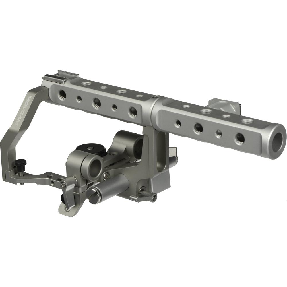 Movcam Kit de Mango Superior para Canon C300 - Plata, con Montajes de Varilla y Zapata FrÃ