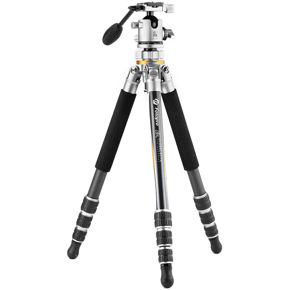 Fotopro Tripode de Carbono TL-84C Global Elite con Cabezal de Bola LG-9R, Capacidad de Car