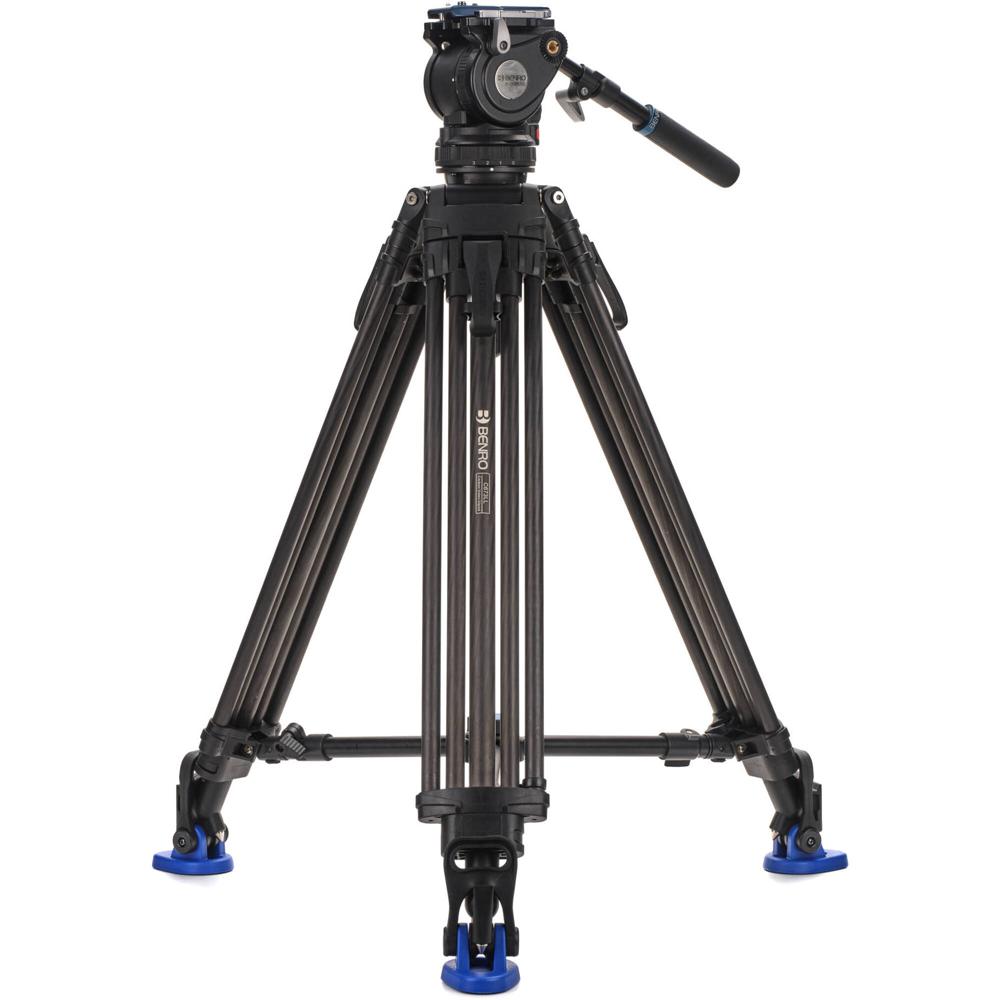 Benro C673LL Trípode de Carbono con Cabezal BV6H PLUS, Soporta hasta 13.2 lb, 75mm Bowl