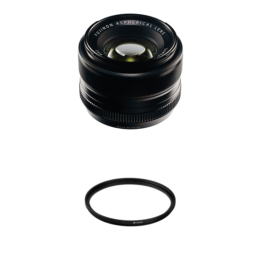 FUJIFILM XF 35mm f/1.4 R Lente con Filtro UV 52mm - Montura X, Formato APS-C, Abertura f/1