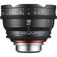 Rokinon Xeen 16mm T2.6 PL Lens - Focal Length 16mm, Aperture T2.6, Full-Frame Coverage, 20