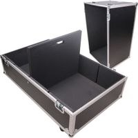 ProX Flight Case ATA Doble para 2 Altavoces RCF NX12-SMA y Turbosound TFM 122M con Acolcha