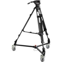 Magnus Tripode de Video REX VT-5000 con Cabezal Fluido y Dolly, Soporta hasta 17 lb, Rueda