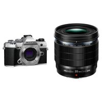 OM SYSTEM OM-5 Cámara Mirrorless con Lente M.Zuiko Digital ED 20mm f/1.4 PRO - 20.4MP, 4K