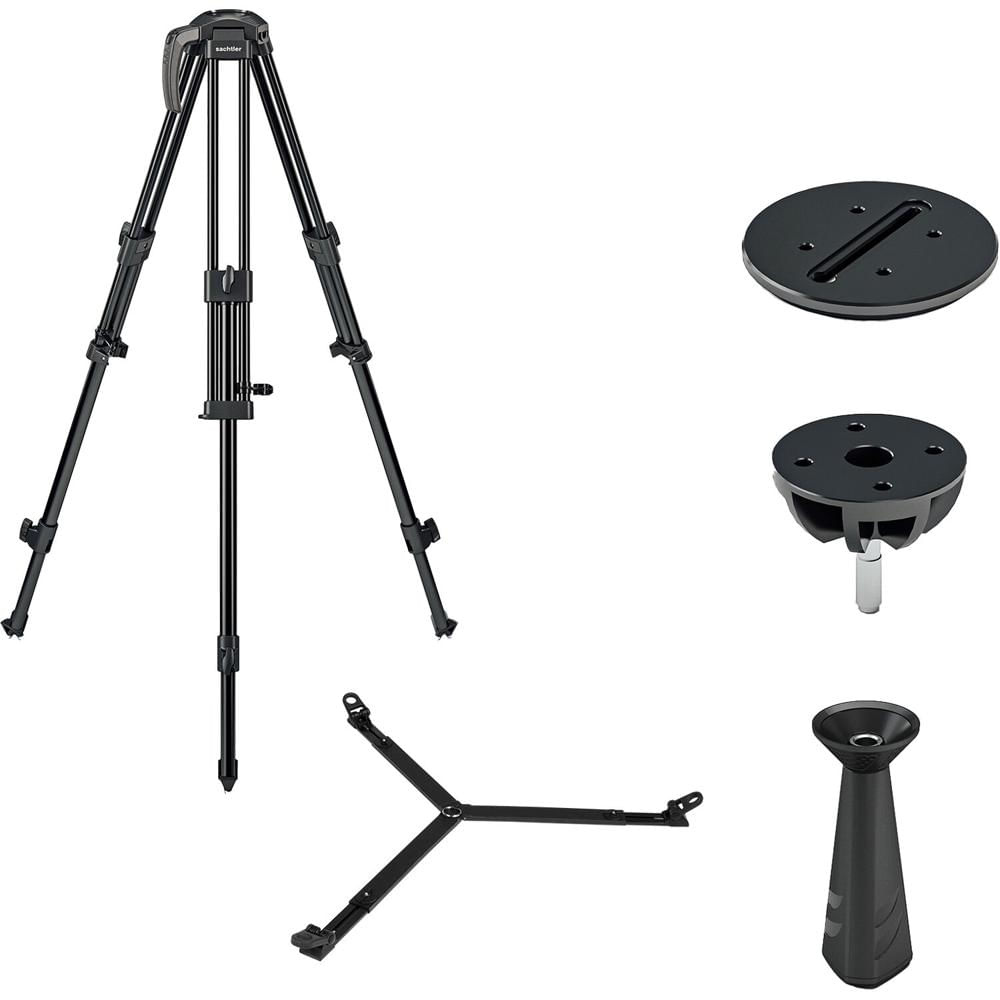 Sachtler Tripod PTZ para Cámara - Sistema de Trípode de Aluminio de Dos Etapas, Capacida