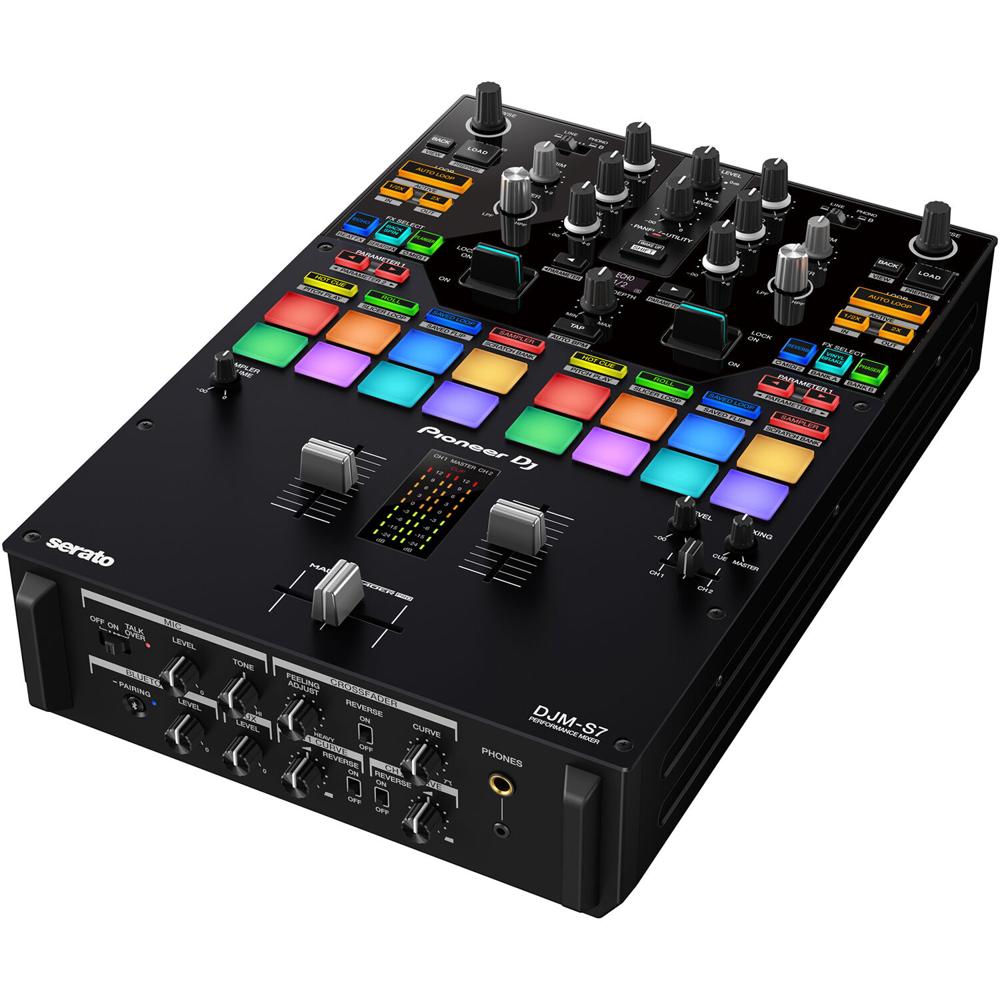 Pioneer DJM-S7 Mezclador de DJ de 2 Canales con Bluetooth, 16 Pads de Rendimiento y Fader
