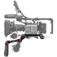 SHAPE Baseplate con Mango Articulado para Sony FX6 - Placa VCT-Compatible, Incluye Varilla