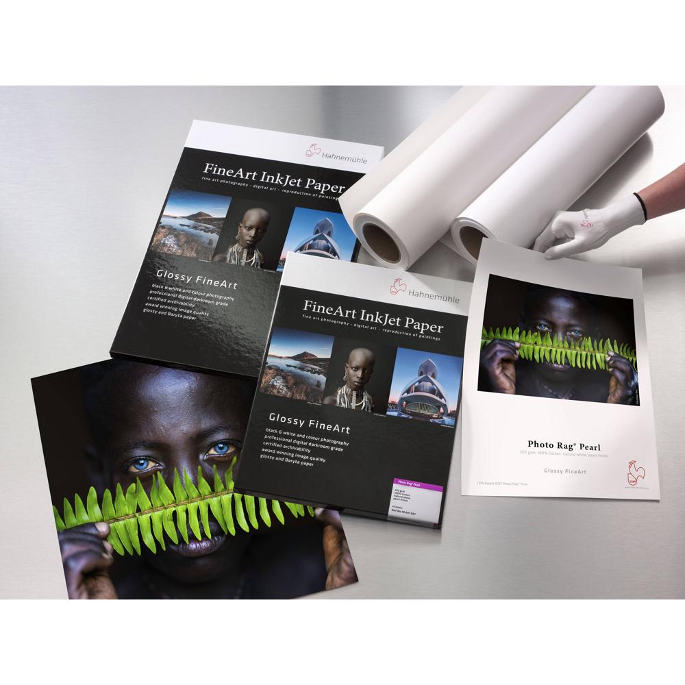 Hahnemuhle Papel Photo Rag Pearl 36"" x 39' - 320 gsm, 100% Algodón, Acabado Perlado, Cali