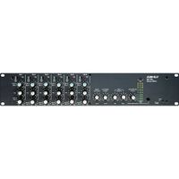 Ashly MX406 Mezclador de Micrófono Estéreo de 6 Canales con Entradas XLR y TRS, +48V Pha