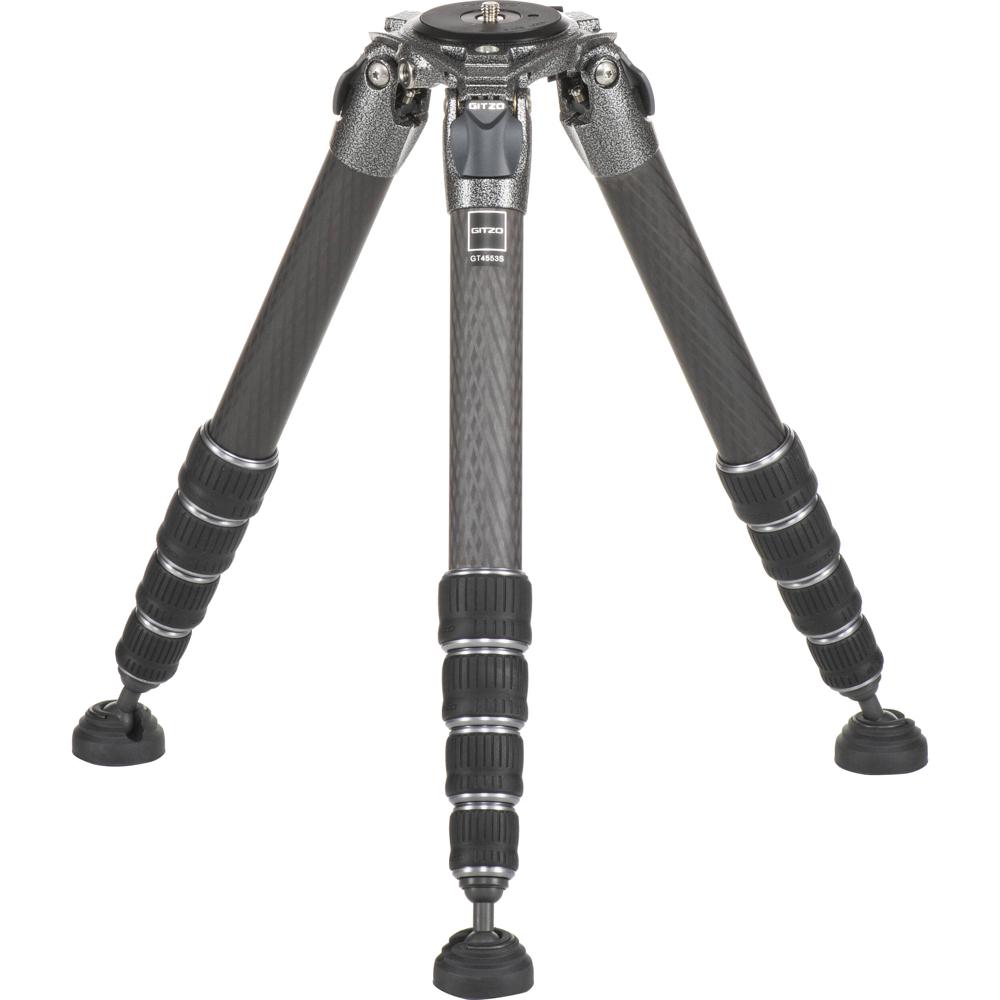 Gitzo Trípode de Carbono GT4553S Systematic Serie 4 - Capacidad de Carga 61.7 lb, Altura