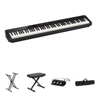 Casio Privia PX-S3100 Piano Digital Portátil de 88 Teclas con Soporte X, Banco Ajustable,