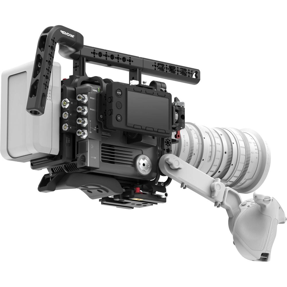 Movcam Studio Kit para Sony BURANO con Montura Gold - Base de Hombro, Manija Modular, Plac