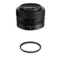 Nikon NIKKOR Z 24-50mm f/4-6.3 Lente con Filtro UV 52mm - Montura Z, Apertura f/4 a f/36,