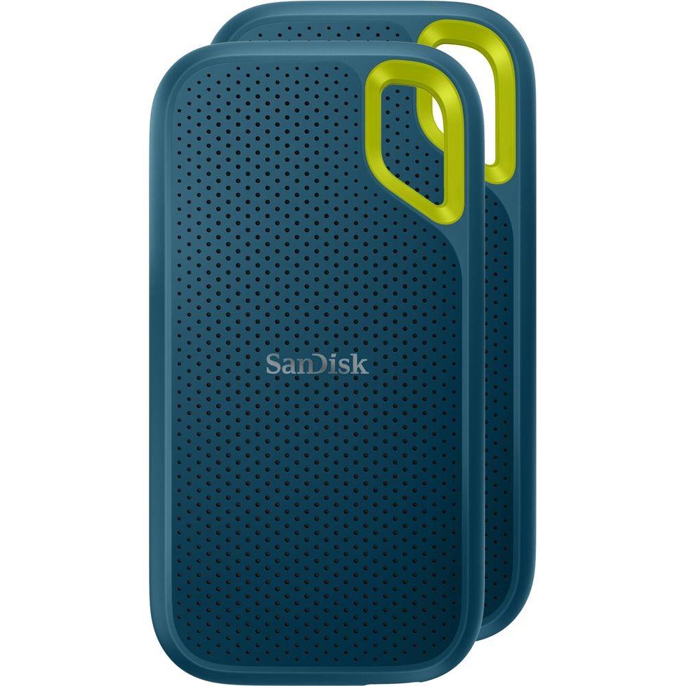 SanDisk Extreme Portable SSD V2 2TB USB-C 3.2 Gen 2, 1050 MB/s, Resistente al Agua y al Po