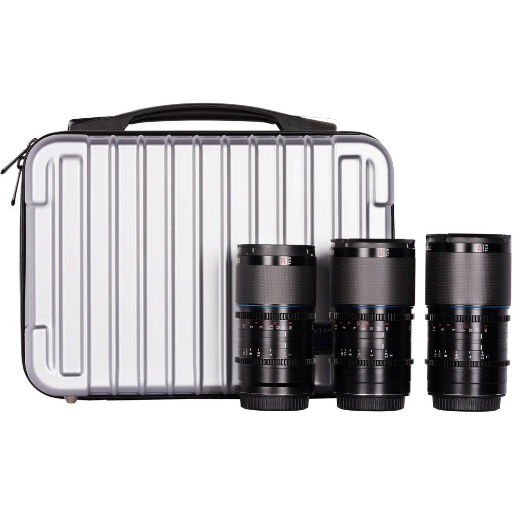 Sirui Set de Lentes Anamórficas T2.9 1.6x de Carbono para Montura Leica L - 35mm, 50mm y