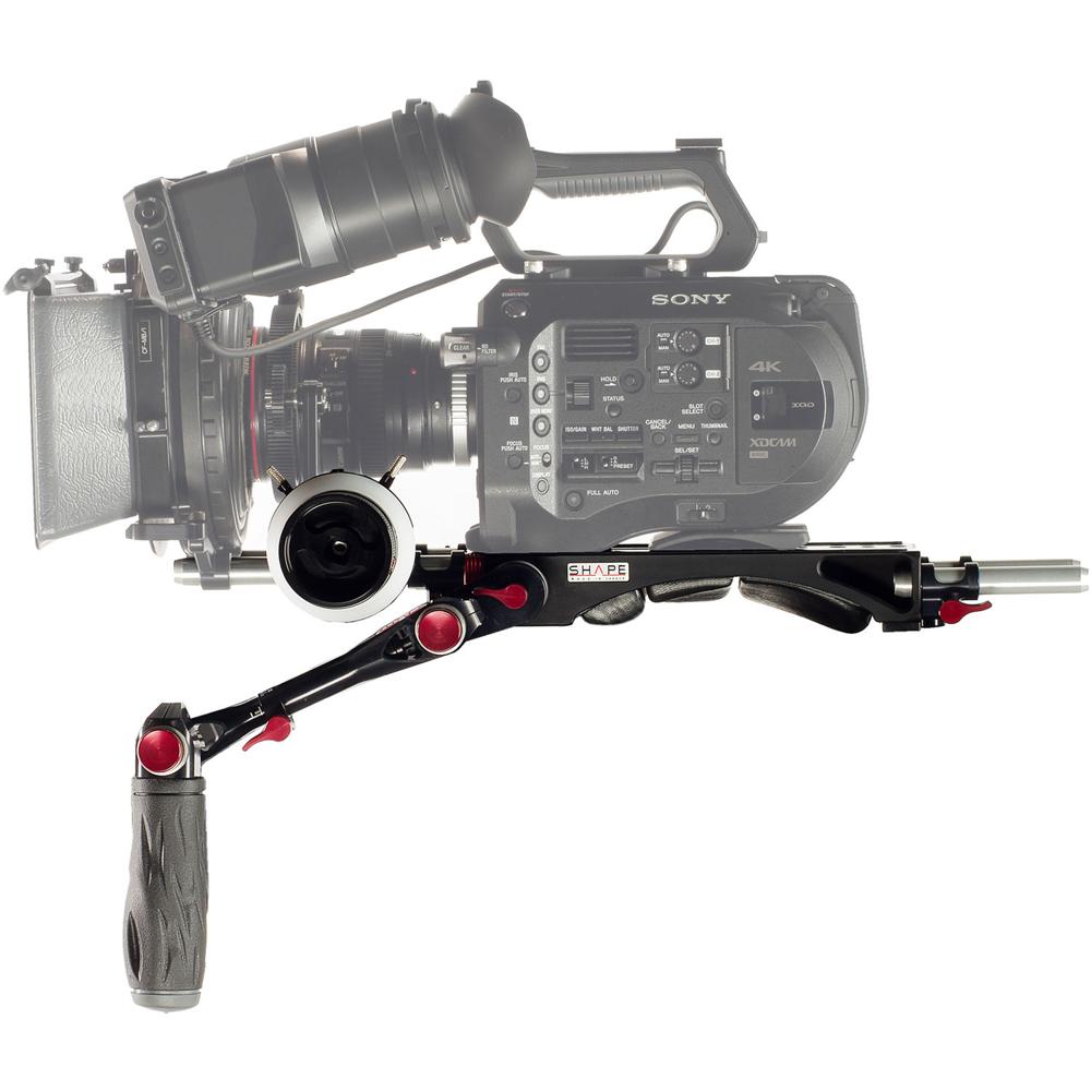 SHAPE Rig para Sony FS7 Bundle F7S con Follow Focus Pro, Baseplate de Montaje en Hombro, M
