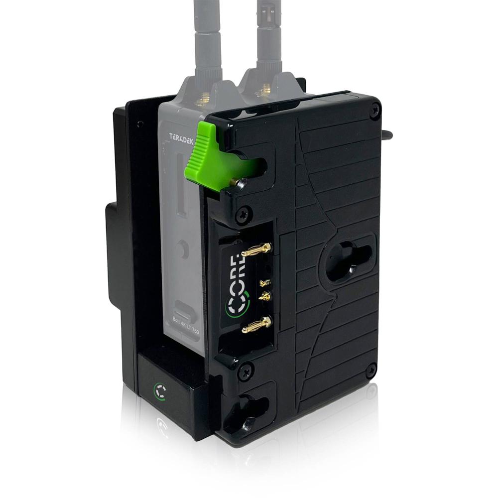 Core SWX Caddy Helix para Transmisor Teradek Bolt LT (Gold Mount) - Soporte para Transmiso