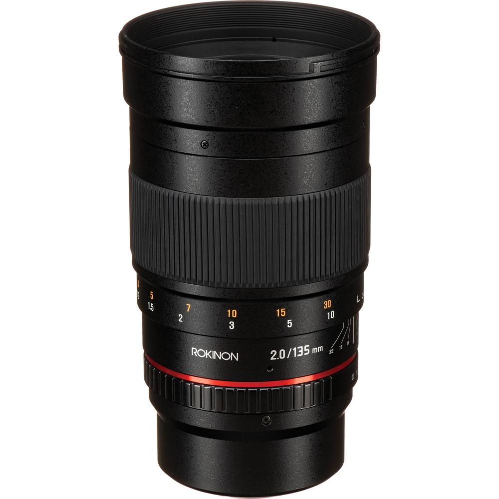 Rokinon 135mm f/2.0 ED UMC Lente para Montura Micro Cuatro Tercios - Abertura f/2.0, Eleme