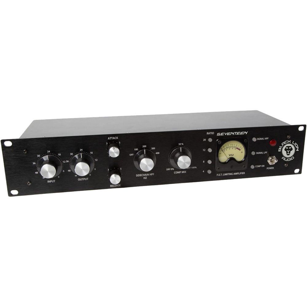 Black Lion Audio Compresor FET Seventeen, Mono, 1 Canal, Filtro de Paso Alto Conmutado, Tr