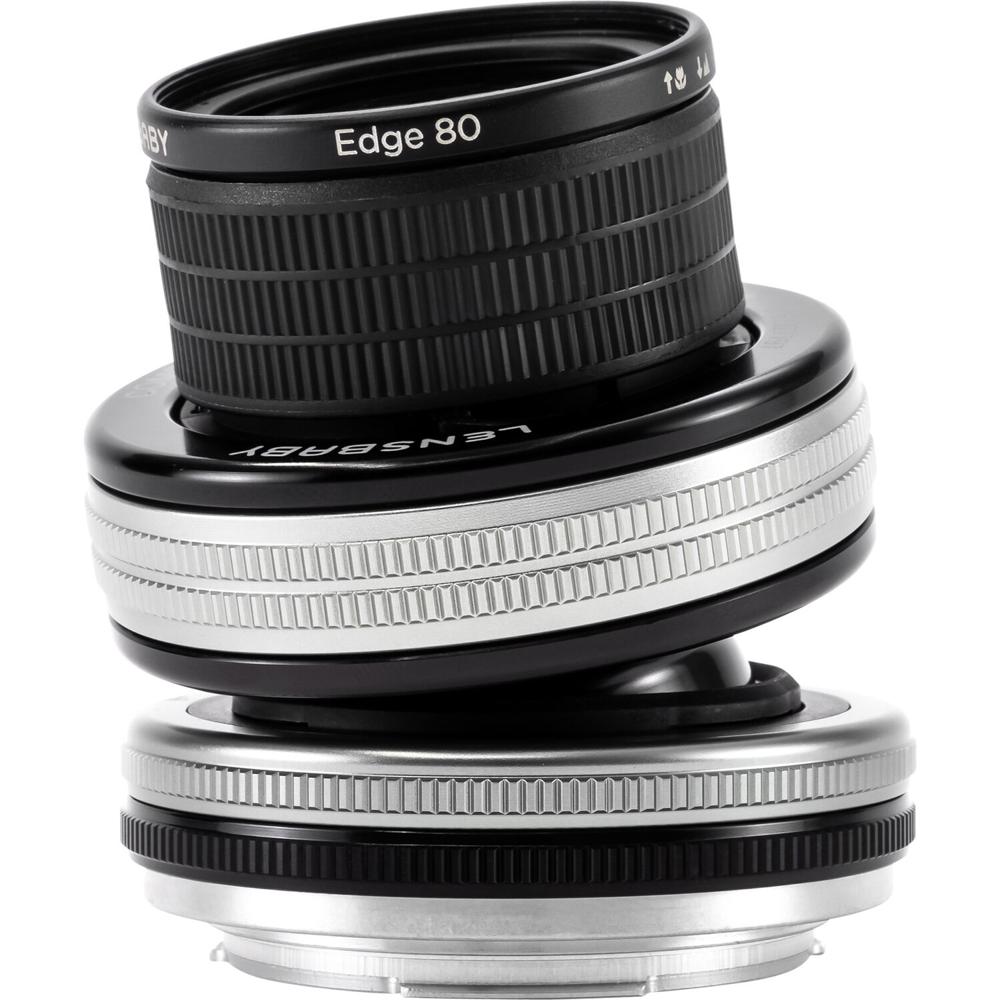 Lensbaby Composer Pro II con Ã?ptica Edge 80 para Canon RF - Lente 80mm f/2.8, Cuerpo MetÃ