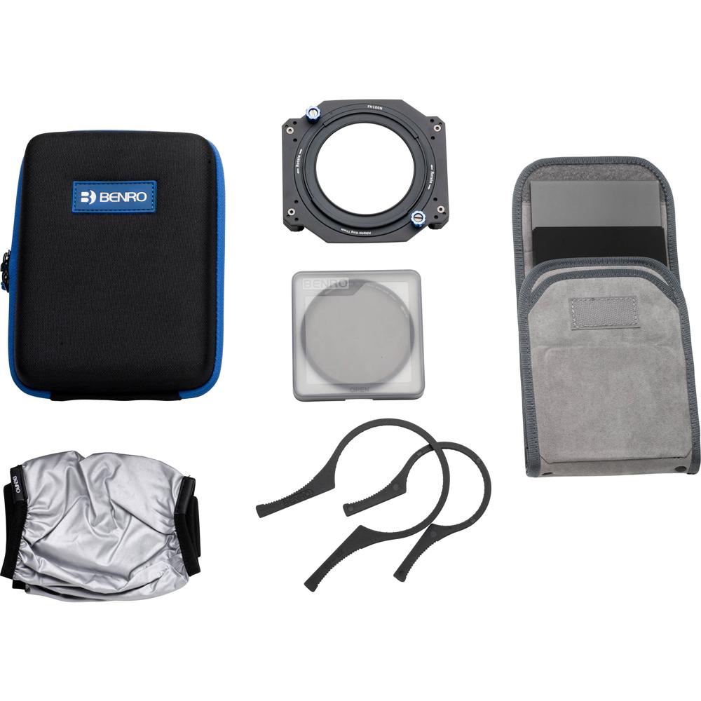 Benro Kit de Filtros Master Series 100mm con Soporte y Accesorios (Anillo de Montaje 77mm)